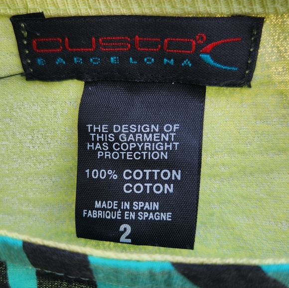 RARE Y2K vintage Custo Barcelona Picasso inspired shirt- womens size 2/Small - Picture 6 of 6